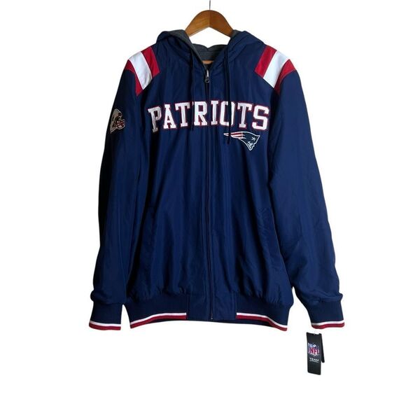 NWT! NFL patriots reversible coat. Size large - Picture 2 of 13